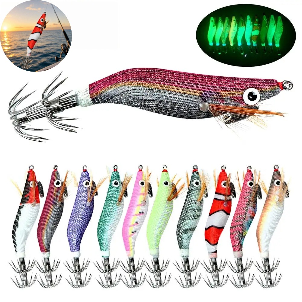Luminous Squid Jig Lure Artifi - đánh giá và giá Fishing Lure Jig