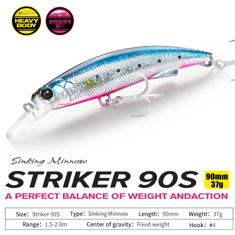 TSURINOYA 90 Nặng Minnow Đánh  - đánh giá và giá Fishing Lure Buzzbait