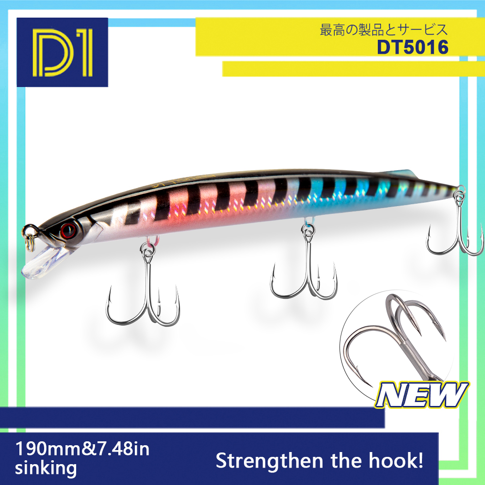 D1 Câu Cá Biển Minnow Dụ 190Mm - đánh giá và giá Fishing Lure Buzzbait