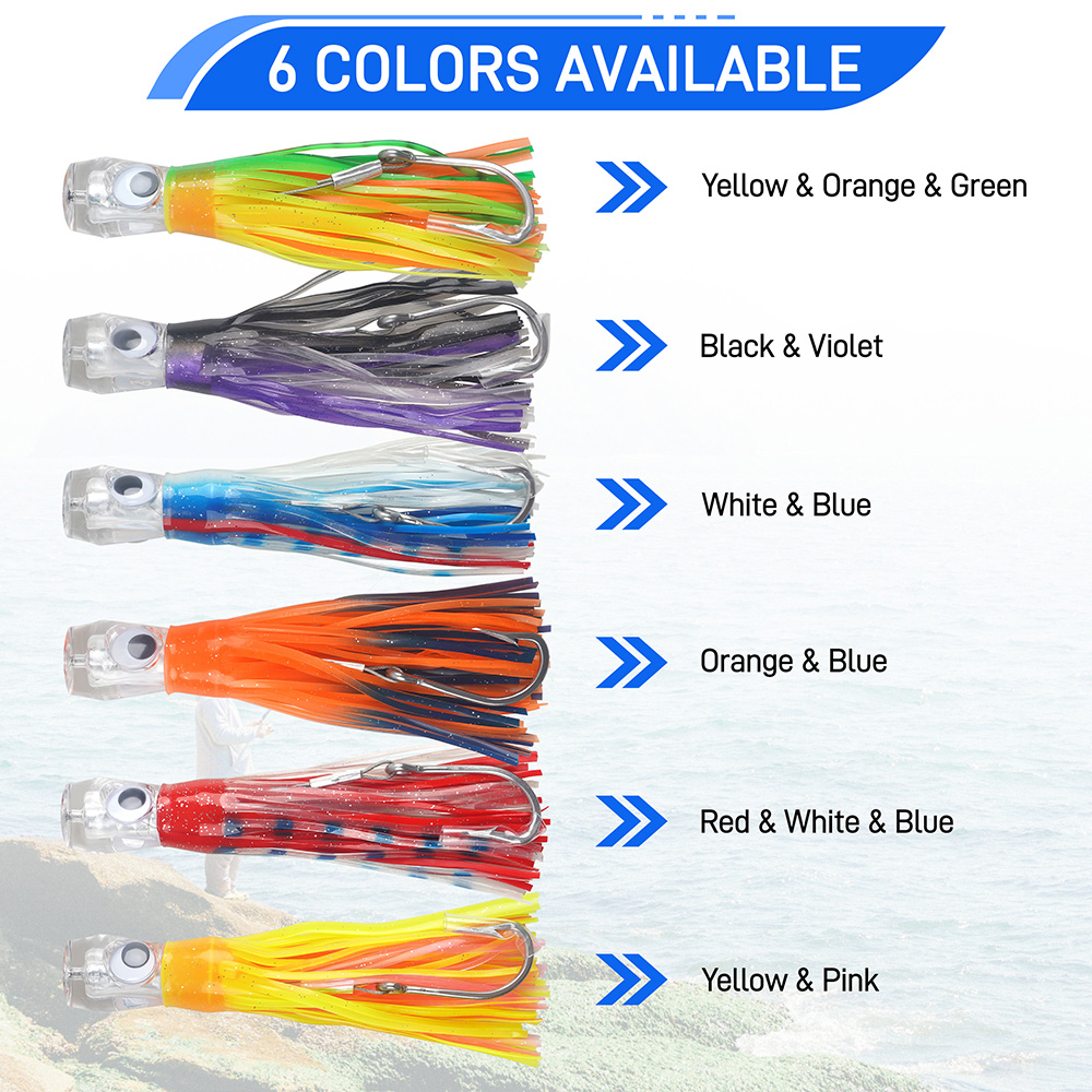 6Pcs Saltwater Tolling Lures S - đánh giá và giá Fishing Lure Buzzbait