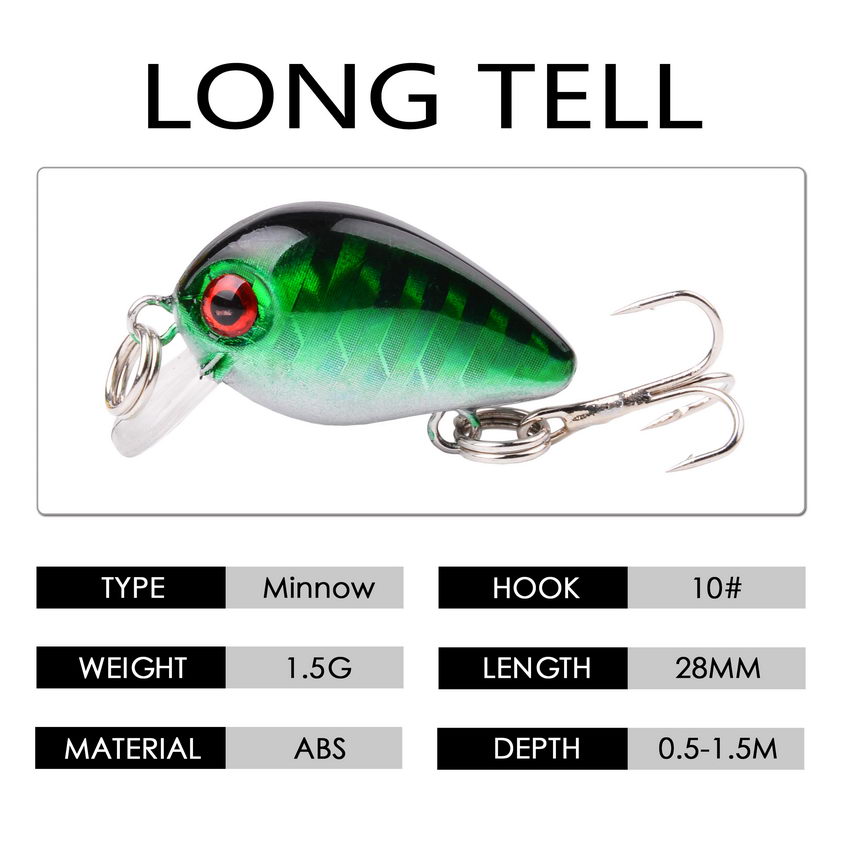 30Mm 2G Điên Wobbler Mini Topw - đánh giá và giá Fishing Lure Crankbait