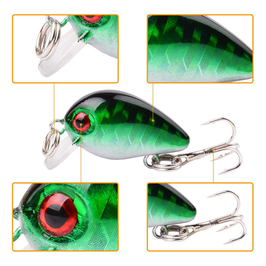 30Mm 2G Điên Wobbler Mini Topw - đánh giá và giá Fishing Lure Crankbait